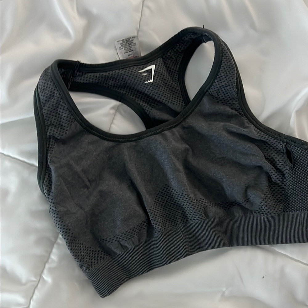 Gymshark Black Racerback Sports Bra